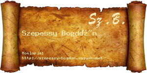 Szepessy Bogdán névjegykártya